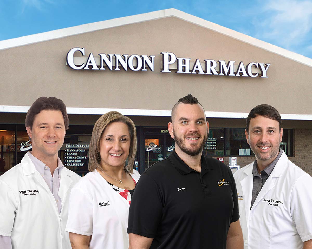 the staff at cannon pharmacies at 1402 north cannon boulevard in kannapolis, north carolina